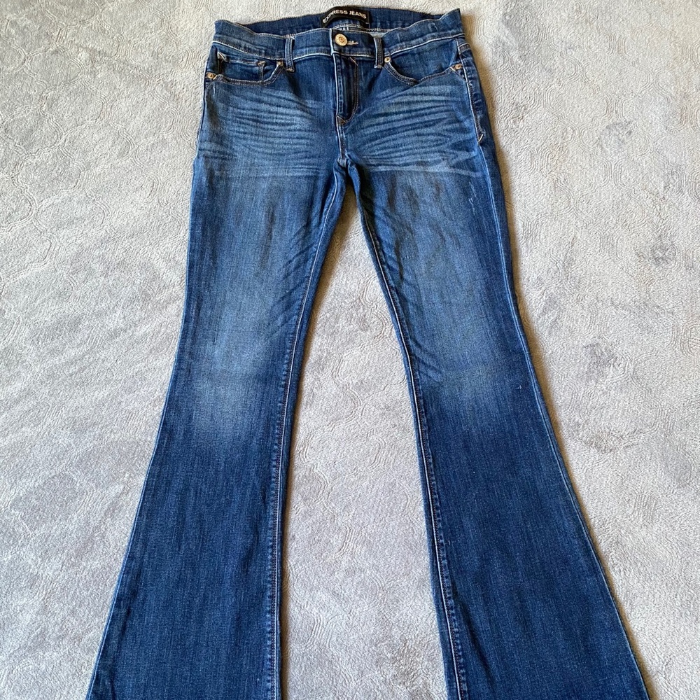 Express slim flare jeans